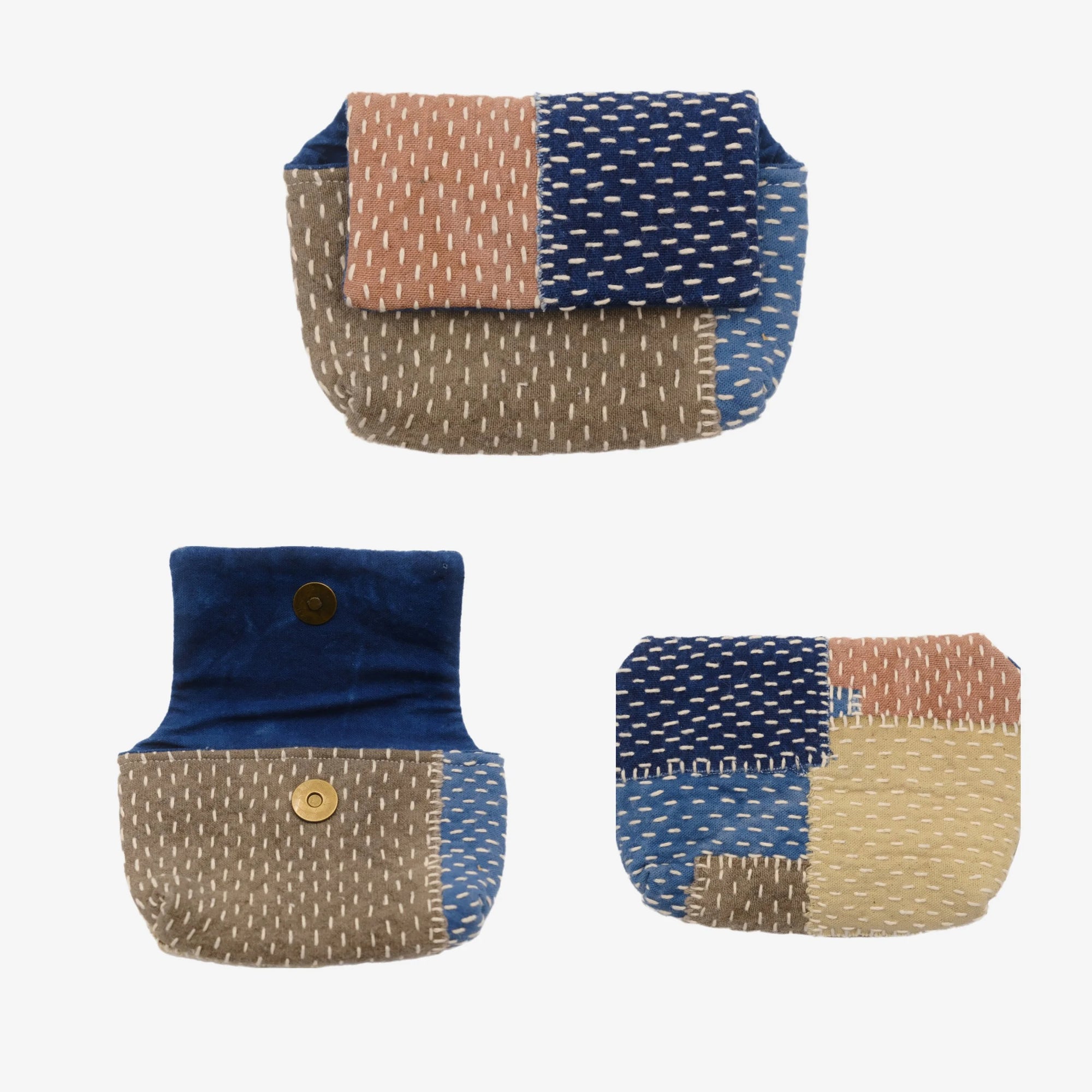 Traditional Color-Block Wallet