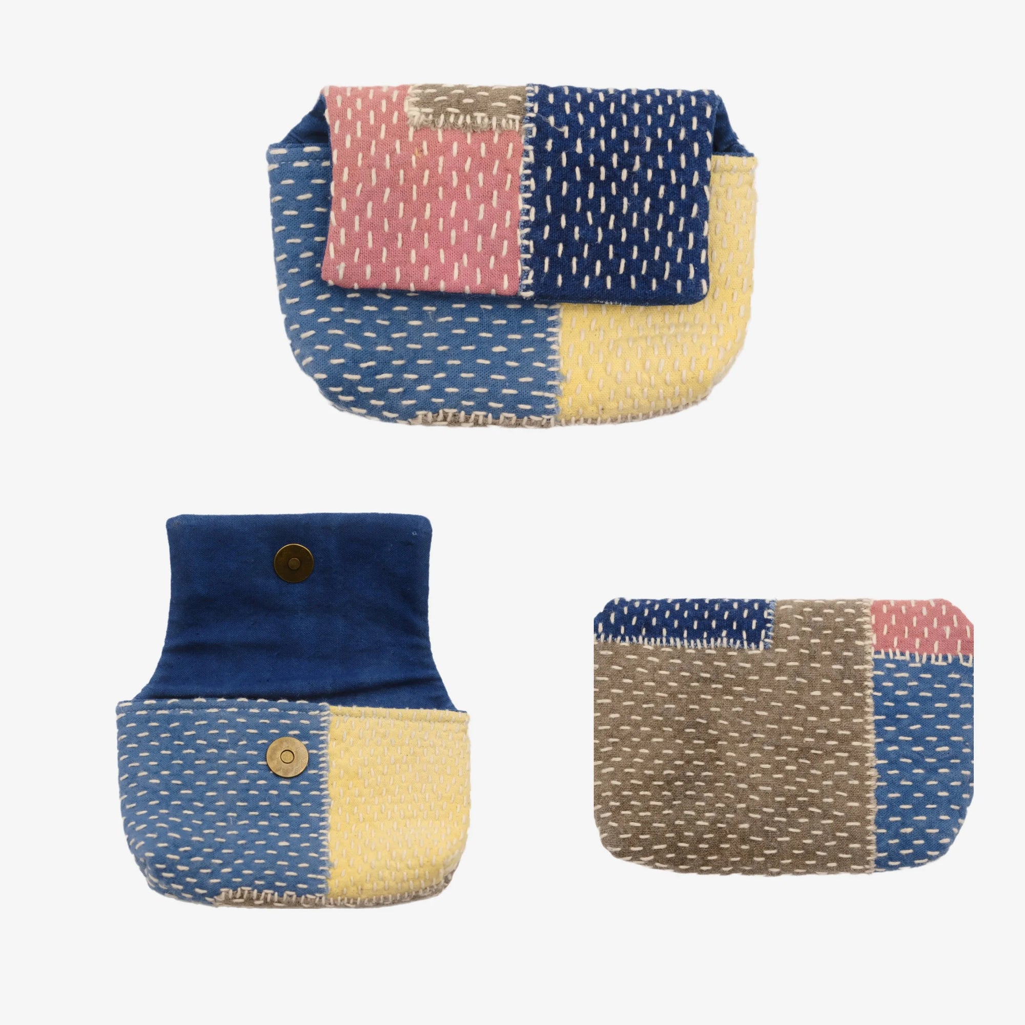 Traditional Color-Block Wallet