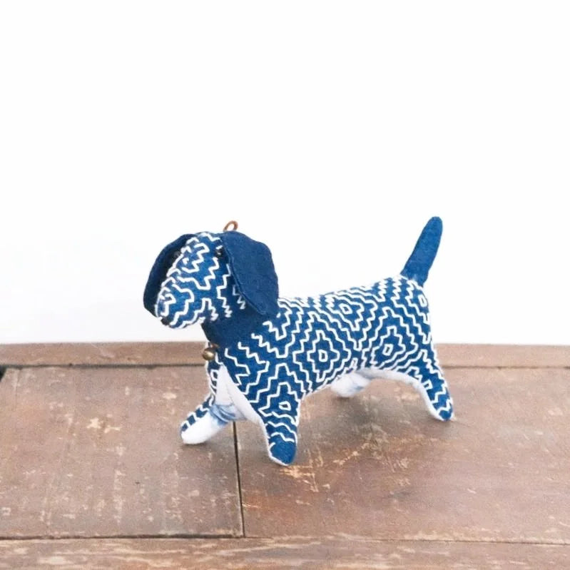 Batik Fabric Dachshund Doll