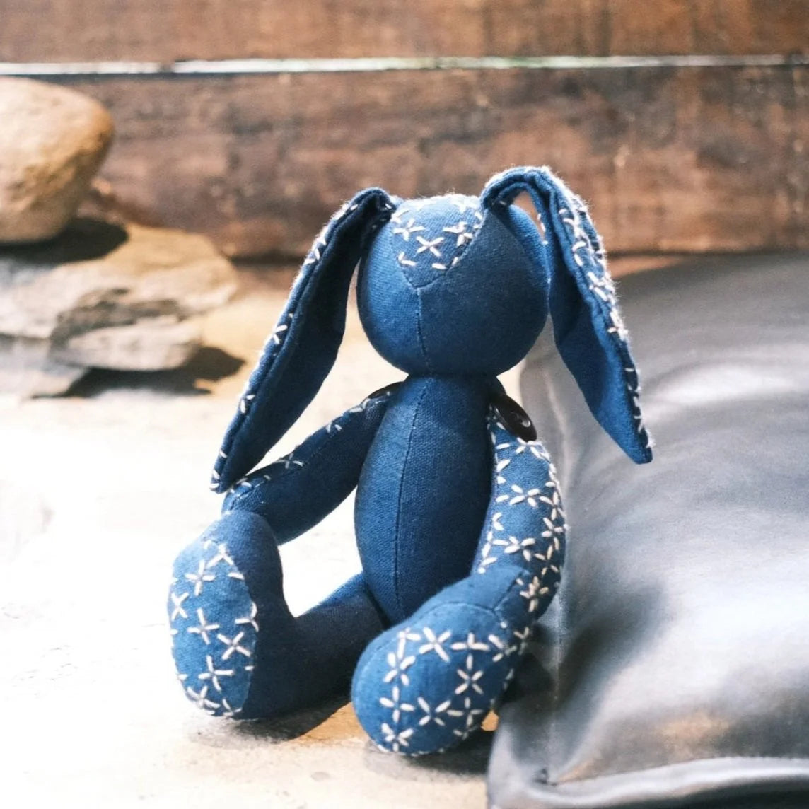 Batik Fabric Rabbit Doll