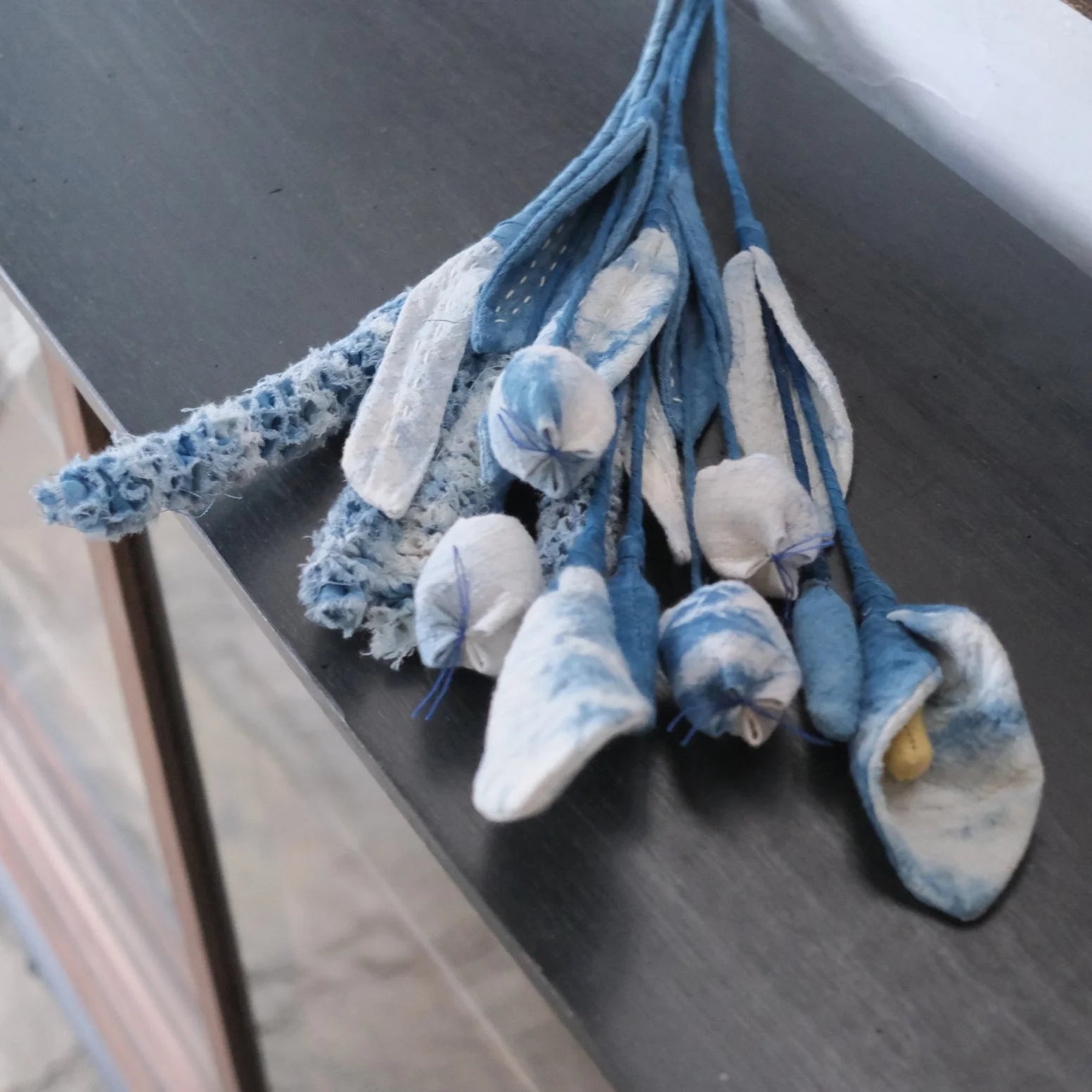 Batik Fabric Flowers