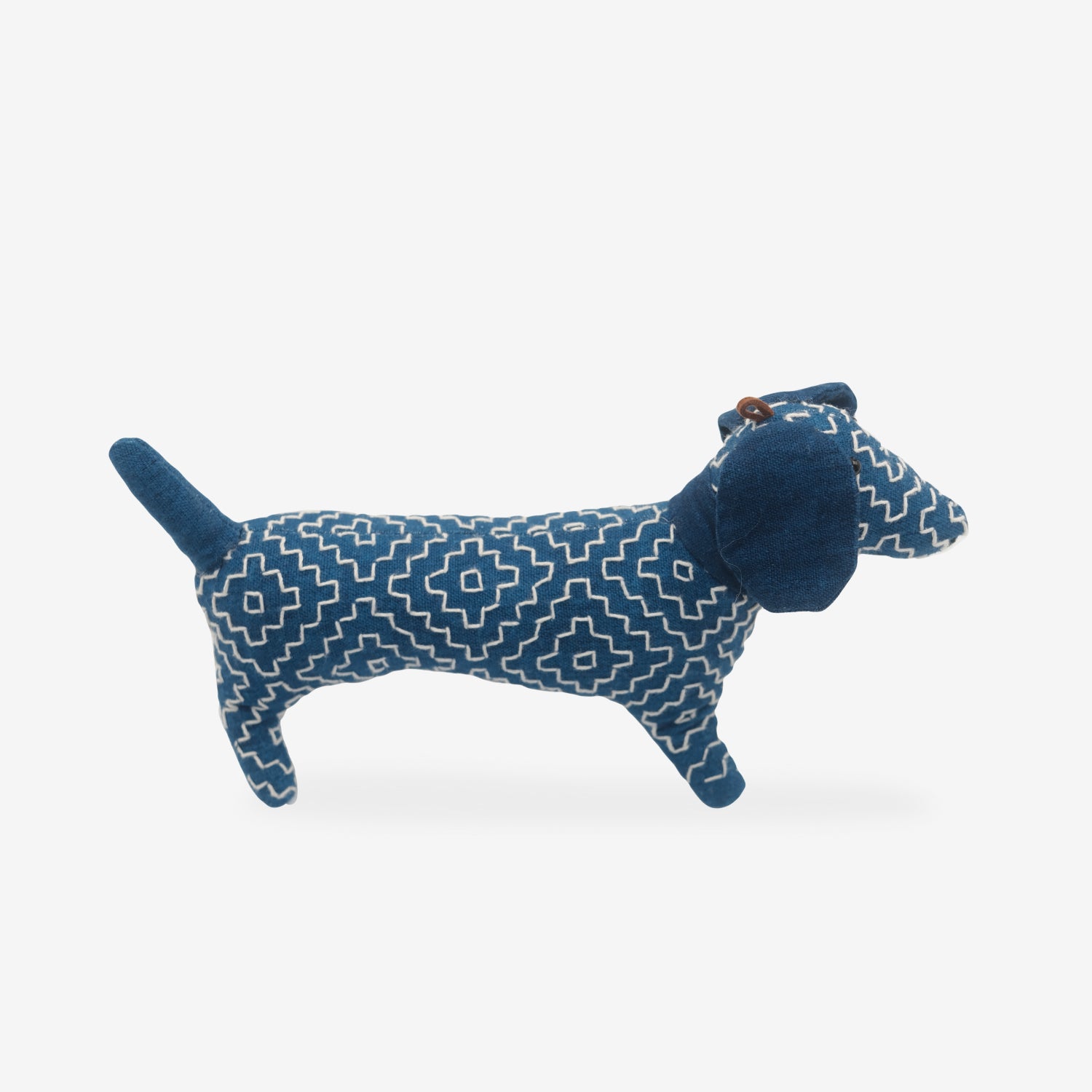 Batik Fabric Dachshund Doll