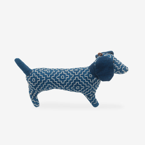 Batik Fabric Dachshund Doll