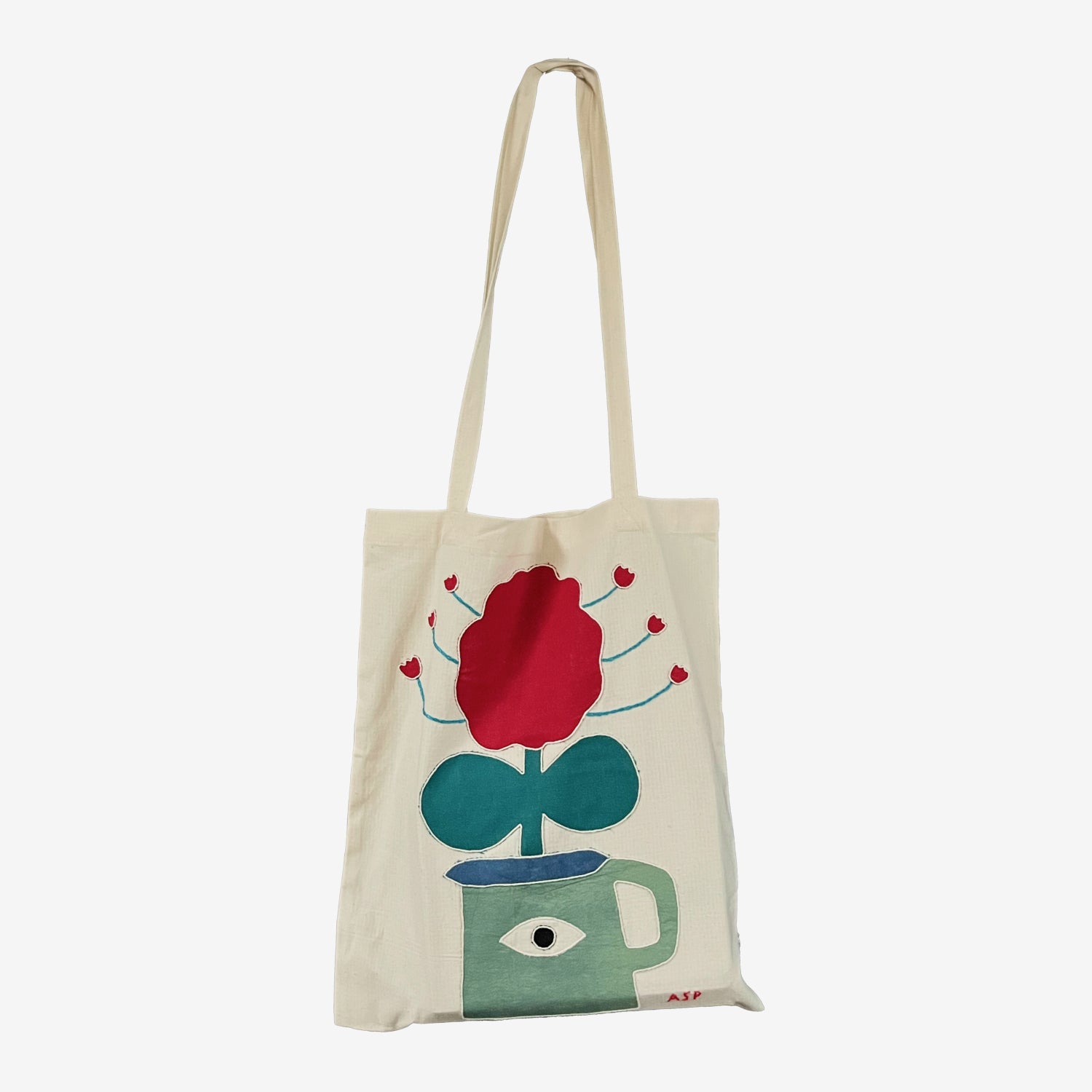 Big Eye Flower Tote Bag