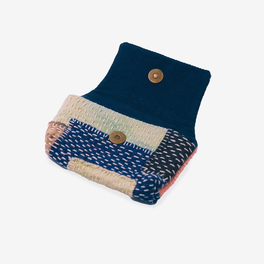 Traditional Color-Block Wallet