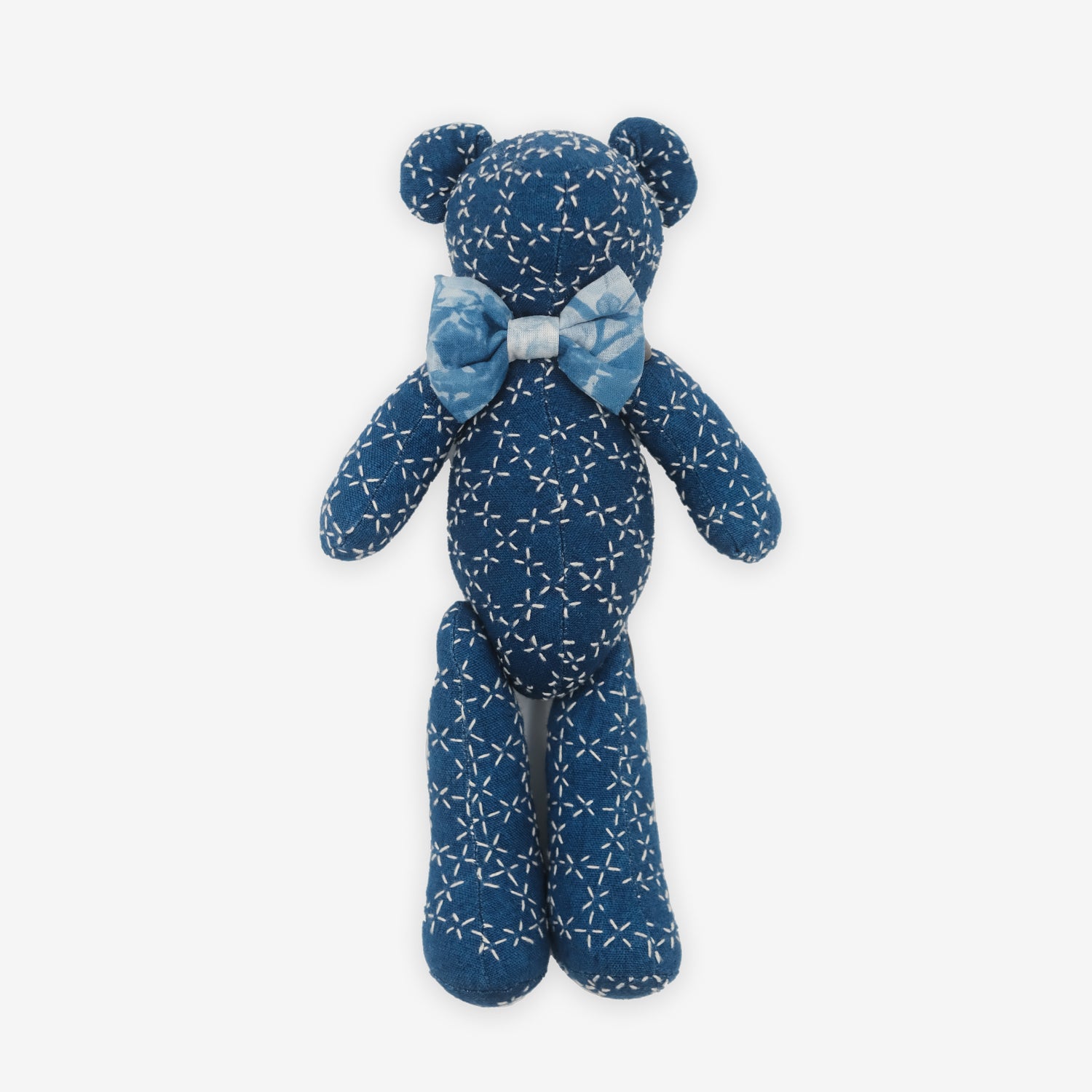 Batik Fabric Bowtie Teddy Bear